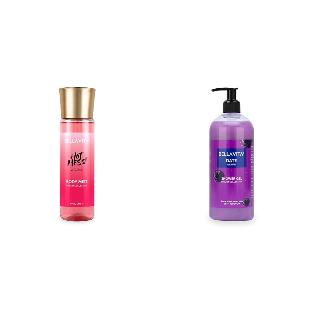 Bella Vita Luxury Hot Mess Woman Body Spray Mist Perfume, 150ML Date Woman Body Wash Refreshing Shower Gel for Deep Cleansing, Hydrating, Moisturising, Softer & Smoother Skin with Aloe Vera 500 Ml-picture-18