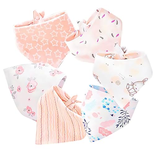 Image of Aliminyy 100% Cotton Baby Bandana Drool Bibs for Boy and Girl - 9 Pcs Baby Bibs for Drooling or Teething and Feeding