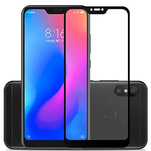 Image of DD SON Tempered Glass Screen Protector Compatible for Redmi 6 pro (2018) (11D) with Edge to Edge Coverage and Easy Installation kit,Black