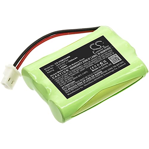 LIONX Battery Replacement for BabyPhone VM5254 VM311 VM311-13 VM311-2 VM311-23 Part Number AAA100PS3 BT185645 BT285645 1000mAh / 3.60Wh 3.6v Ni-MH Green