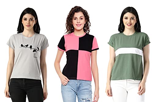 Image of DHRUVI TRENDZ Women Tops | T Shirt for Women | Tops for Jeans for Women | Western Tops for Women Stylish | T-Shirt for Women