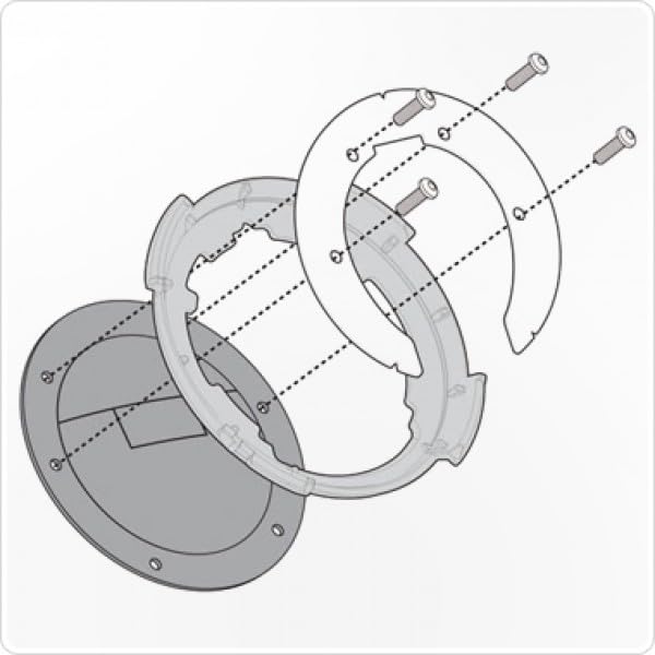 SERBATOIO FLANGIA GIVI PER BORSE BORSA SERBATOIO MOTO COMPATIBILE CON MOTO GUZZI STELVIO 1000 (24) TANKLOCK TANKLOCKED