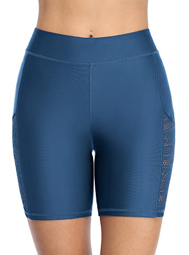 beautyin Women's Boardshort Swim Bottom High Waisted Tankini Swimwear Shorts4