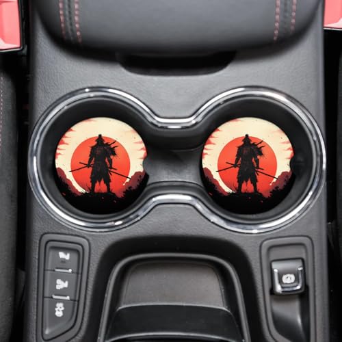 2 portavasos para carros de cerámica antideslizante miniatura 1