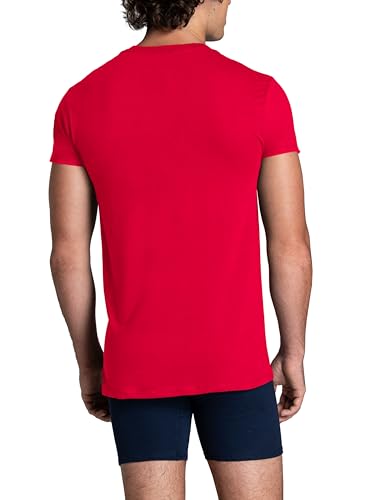 Image of Fruit of The Loom Men's Crew Tee Undershirts, Moisture Wicking & Tag Free, Also Available in Big & Tall