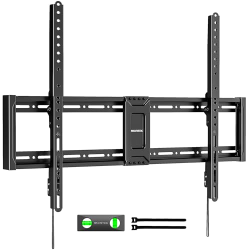 monTEK Heavy Duty Fixed TV Wall Mount for 43–100 Inch TVs up to 200 lbs, 1.2' Ultra Slim Low Profile Wall Mount Bracket, Max VESA 800x600mm, Fits 16'/18'/24'/32' Wood Studs, Secure Space-Saving Design
