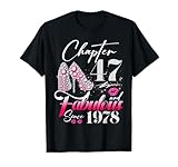 Photo Gallery womens chapter 47 fabulous since 1978 47 years old birthday maglietta Photo Gallery womens chapter 47 fabulous since 1978 47 years old birthday maglietta
