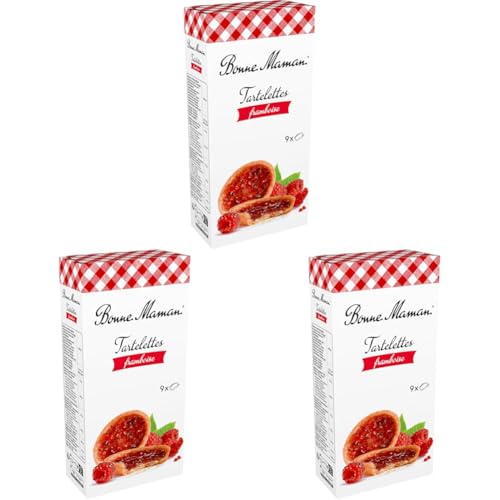 BONNE MAMAN Tartelettes Framboise 135 g,(1 Unité) (Lot de 3)