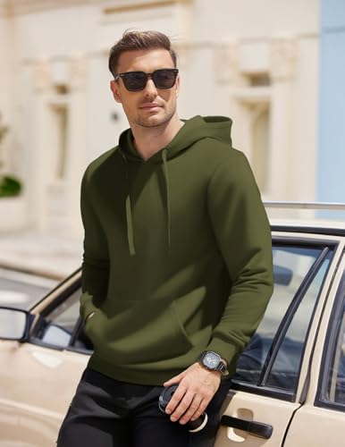 Image of COOFANDY Men's Hooded Pullover Casual Long Sleeve Drawstring Gym Hoodies Sweatshirts with Pocket
