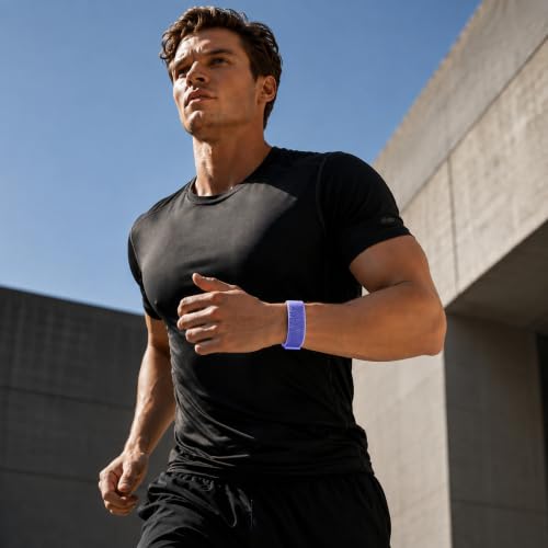 Image of Nylon Sport Band Compatible with Google Fitbit Air,Soft Breathable Wristband Replacement Compatible with Fitbit Air Fitness,Micro-Adjustable Performance Loop for Screenless Tracker
