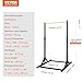 VEVOR Power Tower Dip Station, 8-Level Height Adjustable Pull Up Bar Stand, Multi-Function Strength Training Workout Equipment, Home Gym Fitness Dip Bar Station, 330LBS Weight Capacity, Black & Yellow
