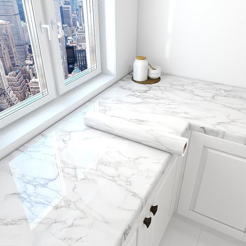 Plástico autoadhesivo de mármol con acabado elegante y resistente para muebles exigentes 2