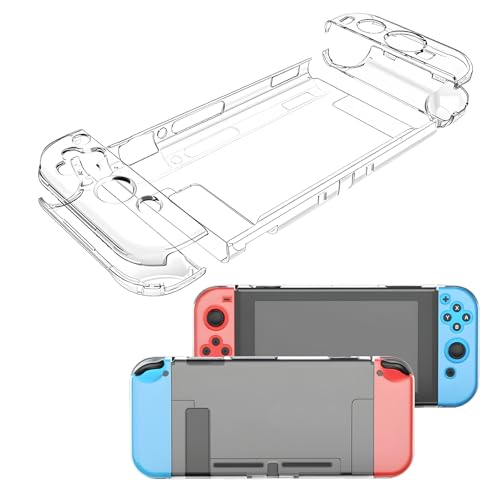 Vidacharmy Funda Compatible con Nintendo Switch, Carcasa de Protección, Anti-Choques/Arañazo, Funda para Nintendo Switch Estuche de TPU para Accesorios de Nintendo Switch (Transparente)