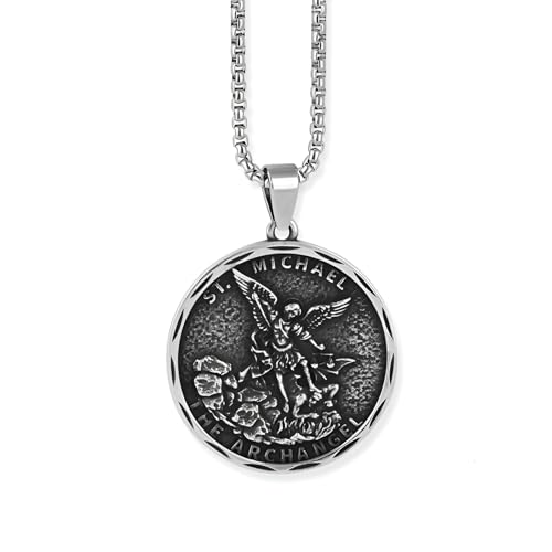 Collier Saint Michel argent 925 pour briser les énergies négatives