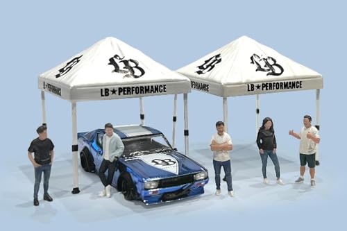 American Diorama 1/64 Liberty Walk Canopy Set de 2 miniatura 3