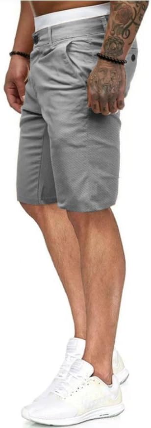 Mens Slim Fit Shorts Stretch Chino Short Pants - Image 3