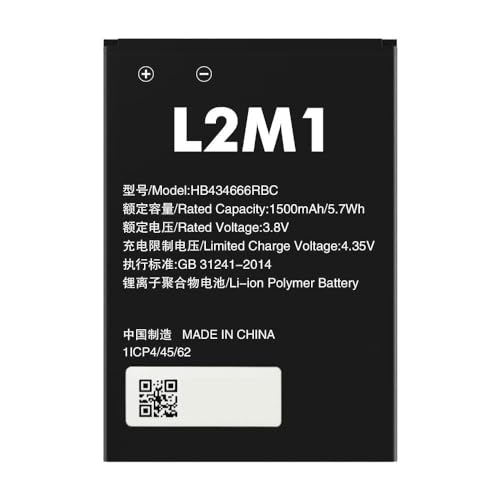 L2M1 Batteria HB434666RBC per modem router portatile Vodafone Mobile Wi-Fi R216 / 4G LTE MOBILE WIFI HOTSPOT/Huawei Mobile Wifi E5573s / PocketCube E5575s / Mobile Wifi E5577s / 1500mAh 5.7Wh 3.8V