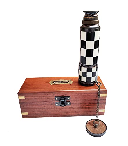 Handheld Collectible Marine Solid Brass Telescope, 16