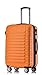Produktbild Reisekoffer 2088 Hartschalekoffer Gepäck Koffer Trolley Bordcase Handgepäck M in 14 Farben (Orangen)