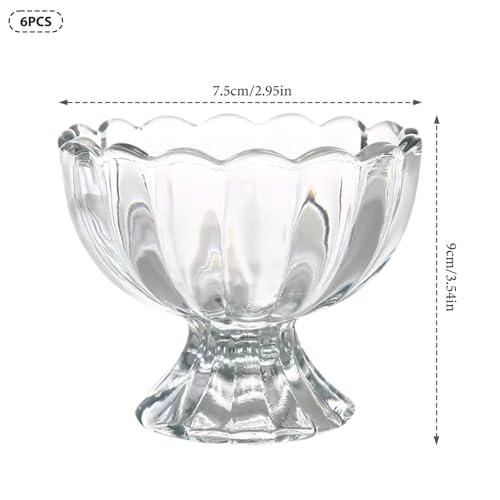 Bols en verre de qualité supérieure | Verre robuste pour art de la table - 6 pcs - 3