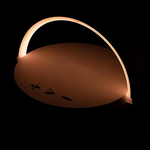 Miniatura 4 de WOOHOO Luz nocturna LED, lámpara de noche de música con cargador inalámbrico, lámpara táctil 3 en 1, altavoz Bluetooth portátil, soporte para