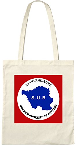ShirtShop-Saar S.U.B. SAARLÄNDISCHE UNABHÄNGIGKEITSBEWEGUNG, Stofftasche