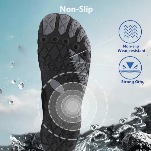 Image of Hike Barefoot Shoes Women Men Pro Water Footwear Wide Toe Box Non-Slip Unisex Athletic Outdoor Running Shoes