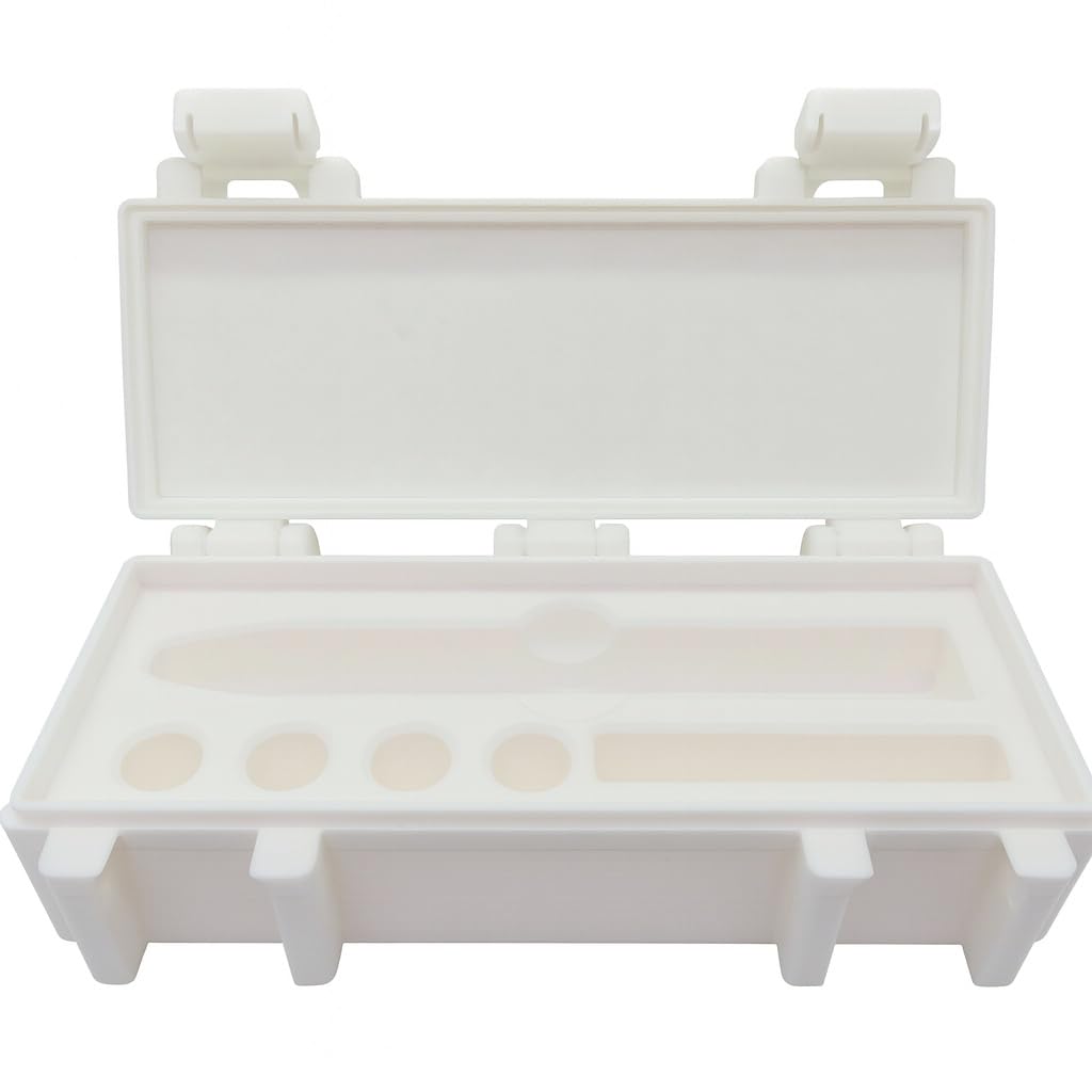 Weight Loss Pen Storage/Travel Case with Secure Closing latches (White)