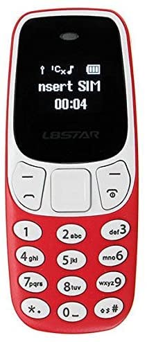 AntDau71 BM10 Mini GSM Telefon 2-i-1 med Bluetooth och Dual SIM - Röd