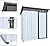 SPOFLYINN Outdoor Storing Tools Large Space Excellent Air Ventilation Easy Assembly Metal Storage Shed for Bike Trash Can Machine White One Size