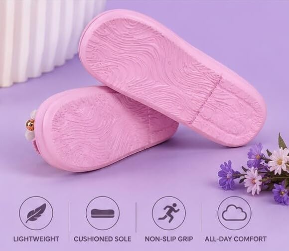 Image of Women's Stylish Casual Slippers | Comfortable Slip-On Sandals | Trendy Daily Wear Footwear and Lightweight