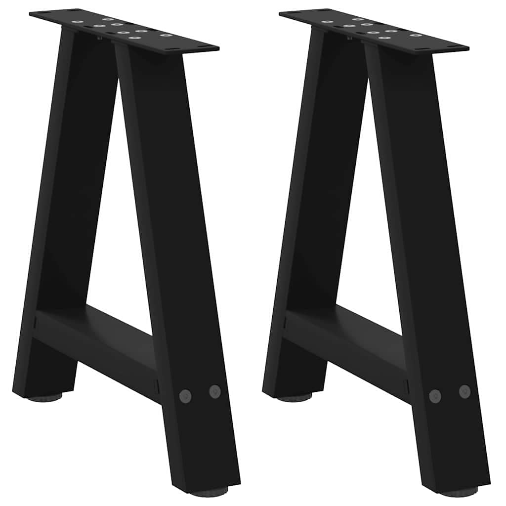 Pieds de table basse en acier avec hauteur ajustable de 38 à 43 cm