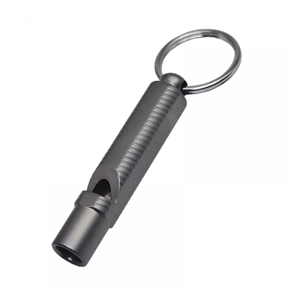 Emergency Whistle, 120db Waterproof Titanium Whistle With Key Ring Attachment for Hiking Camping Outdoors Sports