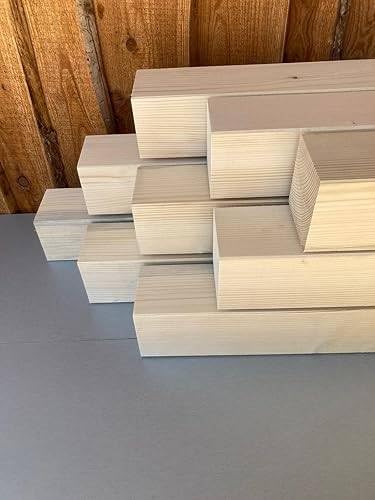KVH Nsi 8 x 8 cm Fichte gehobelt Kantholz Balken Pfosten Bauholz 80 cm Länge (8 x 8 cm - 80 cm Länge - 14 Stück)