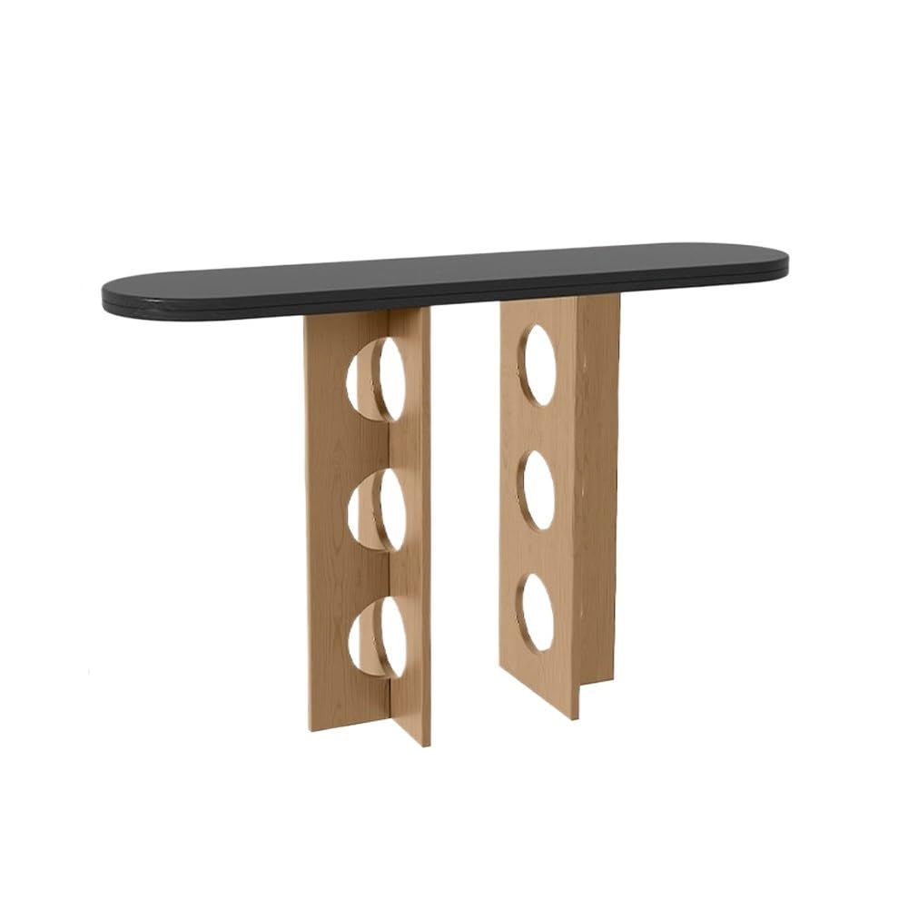 Tavola d'altare Cinese Consolle in Legno massello da Ingresso | con ripiano aperto(Natural,Piccolo)