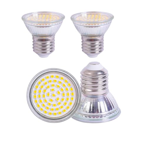 ukzboss Par16 E27 E26 5w led Bulb 85-265V 120V Non-dimmable 3000K Warm White Led Spotlight Bulb Equivalent to 50W Halogen Bulb for Tracking Fixture 4packs (Warm White 3000K)