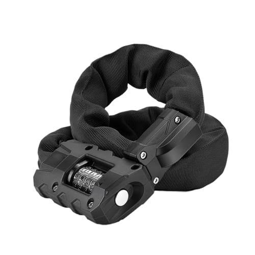 Candado de bicicleta resistente – Cadena de acero al carbono de 3 pies, cable seguro para bicicleta, viaje a la ciudad, al aire libre, equitación, escuela, puerta de puerta con diseño antirrobo