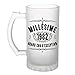 Chope de bière 1982 anniversaire 40 ans | Verre à bière Pinte idée cadeau original | Imprimé en France
