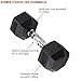 Body-Solid Dumbbell Rack with 20 Rubber 5-50 lb Dumbbells and Floor Mat, Commercial and Home Gym Weight Rack Storage & Organizer Stand, Midnight Black (Black)