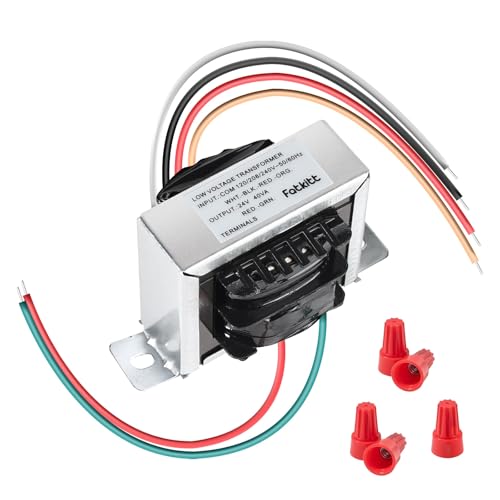 FATKITT Control Transformer 24V 40VA Multi-Tap 120/208/240V to 24V AC Industrial Power Transformer with Foot Mount Easy Installation and Reliable Output for HVAC Furnace Relays and Gas Valves