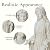 LuxenHome Virgin Mary Statue Outdoor, 29.5'' Large Outdoor Garden Statues