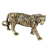 Photo Gallery statuine in rame e ottone in miniatura per la decorazione domestica, modello vintage fatto a mano con artigianato classico e texture dettagliata con design tigre Photo Gallery statuine in rame e ottone in miniatura per la decorazione domestica, modello vintage fatto a mano con artigianato classico e texture dettagliata con design tigre