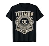 Team TILLMAN Lifetime Member Surname TILLMAN Family Vintage T-Shirt
