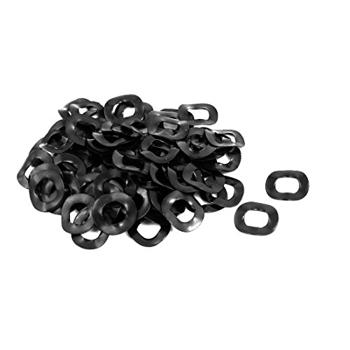 Aexit 6mm Inner Quality Parts Diameter 11mm Outer Dia 0.3mm Thickness Carbon Steel Compression Type Wavy Washer 100pcs Model:25as414qo250