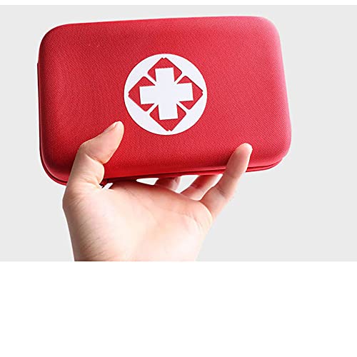 Image of CRUVURBI First Aid Emergency Kit Case Car Bike Home Office Medical Bag Portable Outdoor Travel Sports Emergency Medical Treatment Hard Cover