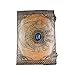 OVERDOSE leather journal Moon Lapis Stone Design Handmade vintage Double Lock Deckle edge paper, Blank spell book of shadows grimoire - 7x10 inches|17x25 cm|A4