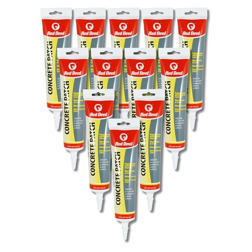 Red Devil 0645、5.5オンス プレミックスコンクリートパッチ、スクイーズチューブ、グレー