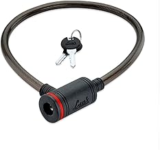 Link Multipurpose Heavy-Duty Cable Lock for Bikes, Cycles, Helmets & Scooters - 100cm Length, 7mm Steel Cable, 2 Keys Included - Assorted Color | CL-03 (Pack of 1)