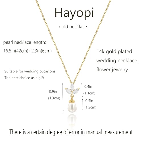 Pearl Necklaces for Women Trendy,14k Gold Plated Pearl Pendant Necklace Dainty Wedding Necklace Small Cute Gold Choker Necklace for Women Non Tarnish Gold Prom Jewelry Fashion Bridesmaids Gifts3