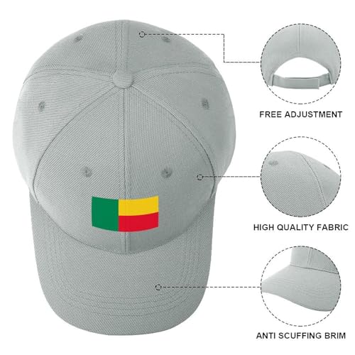 Benin Flag Children Baseball Cap Adjustable Snapback Trucker Hats Boys Girls Sports Outdoor Travel hat4